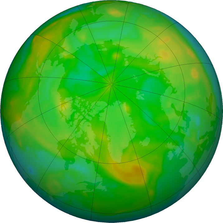 Arctic ozone map for 23 June 2023